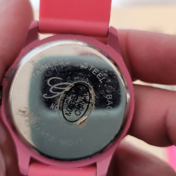 Geneva Watch Lot of 7 Pink Silicone Bands Untested No Batteries For Parts Asst - Picture 11 of 16